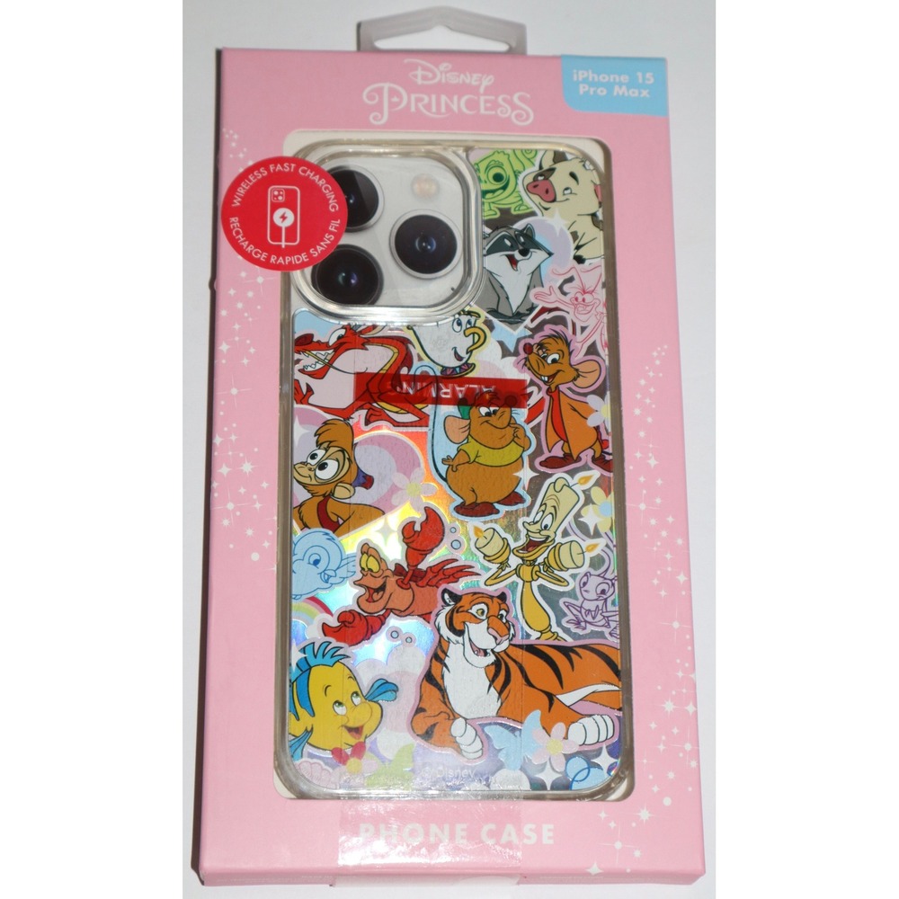 Disney Princess Sidekicks iPhone 15 Pro Max Case Holographic Skinnydip New